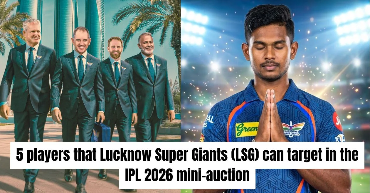 5 players that Lucknow Super Giants (LSG) can target in the IPL 2026 mini-auction