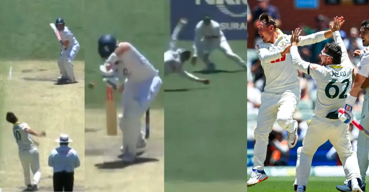 WATCH: Marnus Labuschagne grabs a screamer to remove Ollie Pope on Day 4 of the third Ashes 2025-26 Test in Adelaide