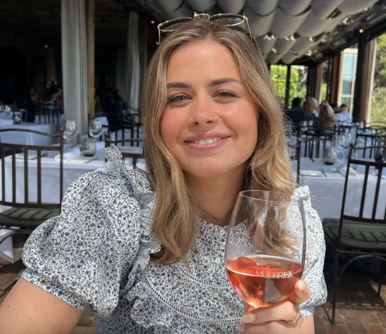 Ollie Pope's wife - Ella Gurdon