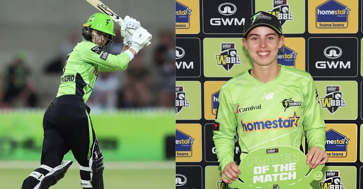 WBBL|11: Phoebe Litchfield sizzles in Sydney Thunder’s emphatic win over Brisbane Heat