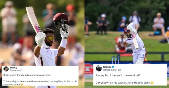Fans go gaga as Shai Hope hammers a brilliant century to lift West Indies on Day 4 of Christchurch Test against New Zealand