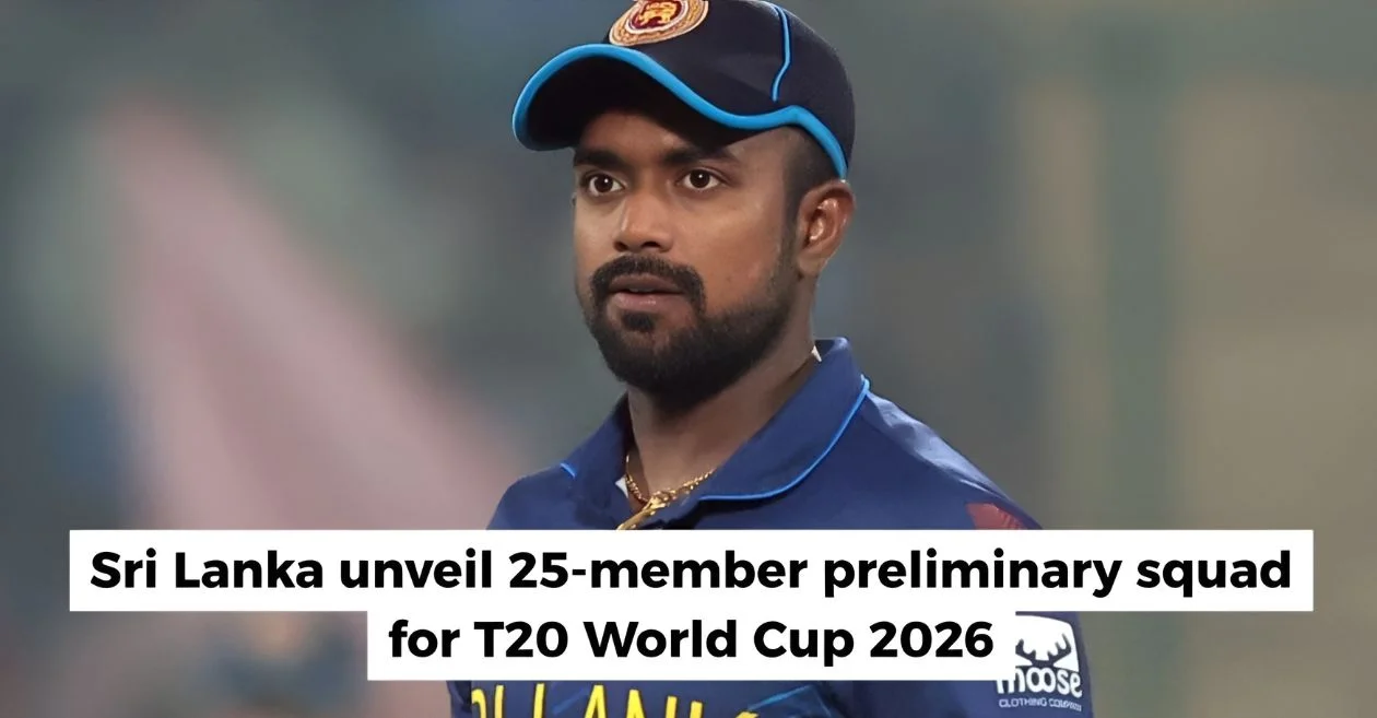 Sri Lanka part ways with Charith Asalanka; name new captain in 25-member T20 World Cup 2026 preliminary squad