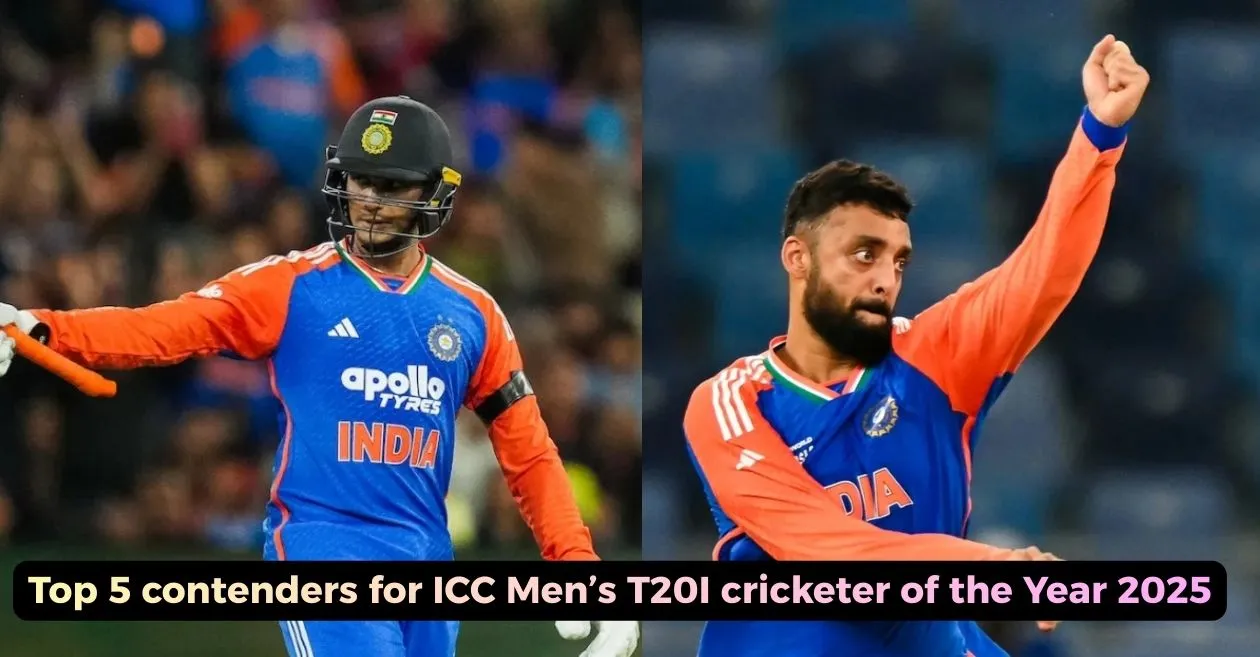 Top 5 contenders for ICC Men’s T20I Cricketer of the Year 2025