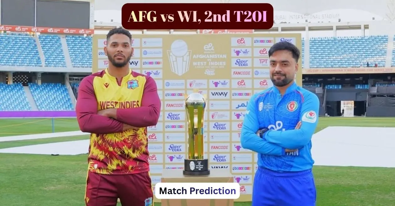 AFG vs WI, 2nd T20I, Match Prediction: Who will win today’s game between Afghanistan and West Indies?