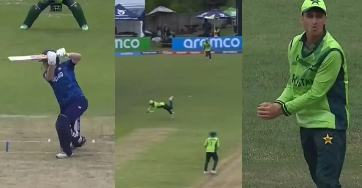 WATCH: Ahmed Hussain pulls off a screamer to dismiss Thomas Rew in U19 World Cup 2026