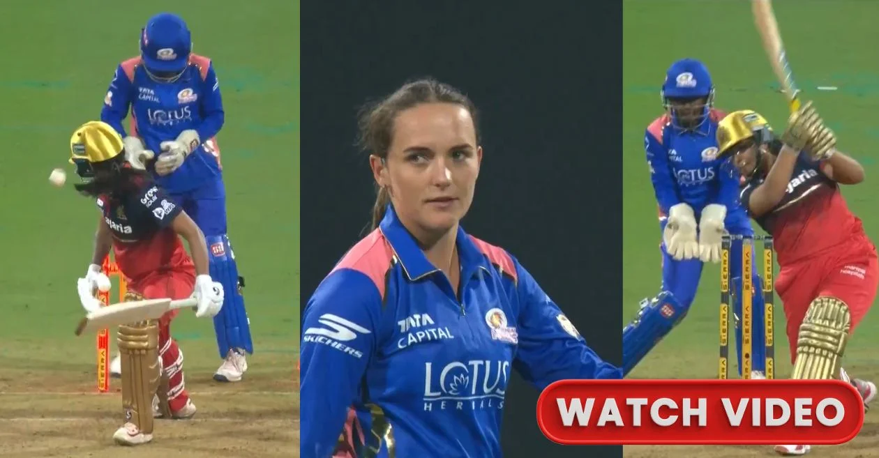 WATCH: Amelia Kerr stuns RCB by removing Richa Ghosh and Radha Yadav in the same over | WPL 2026, MI-W vs RCB-W