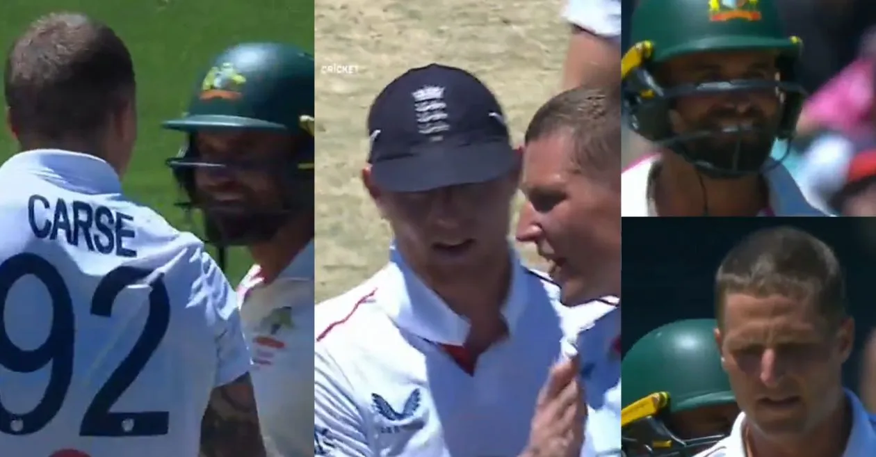 Ashes 2025-26 [WATCH]: Brydon Carse fumes at Jake Wetherald and umpire Ahsaan Raza after a failed DRS call on Day 5 of the SCG Test