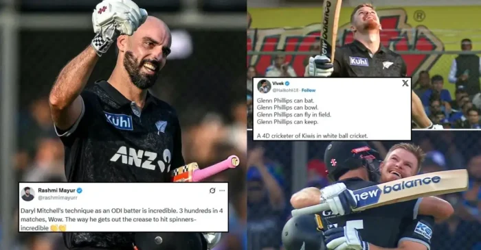 Fans erupt as Daryl Mitchell, Glenn Phillips hit sizzling centuries in IND vs NZ 3rd ODI