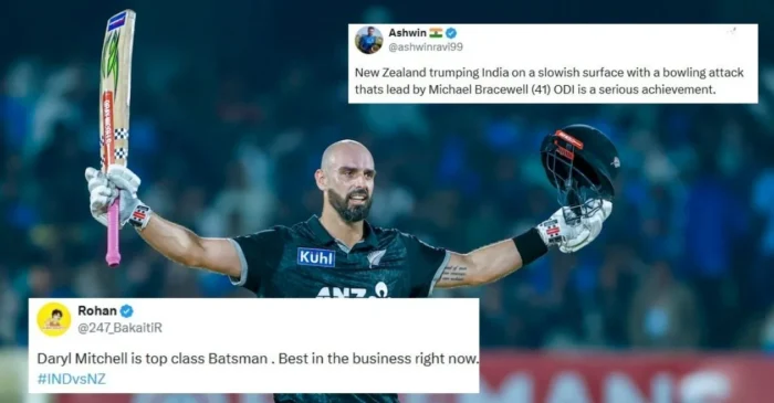 Fans in awe as Daryl Mitchell’s classy ton seals New Zealand’s victory against India in 2nd ODI