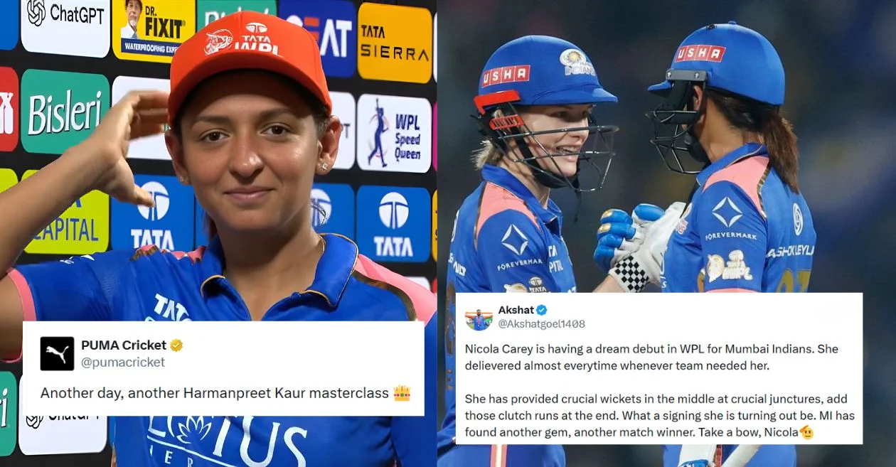 WPL 2026: Fans erupt after Harmanpreet Kaur and Nicola Carey script historic chase as Mumbai Indians extend flawless 8-0 run vs Gujarat Giants