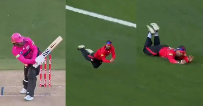 WATCH: Hassan Khan plucks a screamer to dismiss Moises Henriques in BBL|15