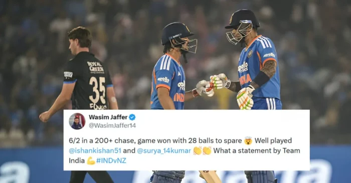Fans go wild as Ishan Kishan and Suryakumar Yadav powers India to a 2-0 series lead over New Zealand in the T20Is