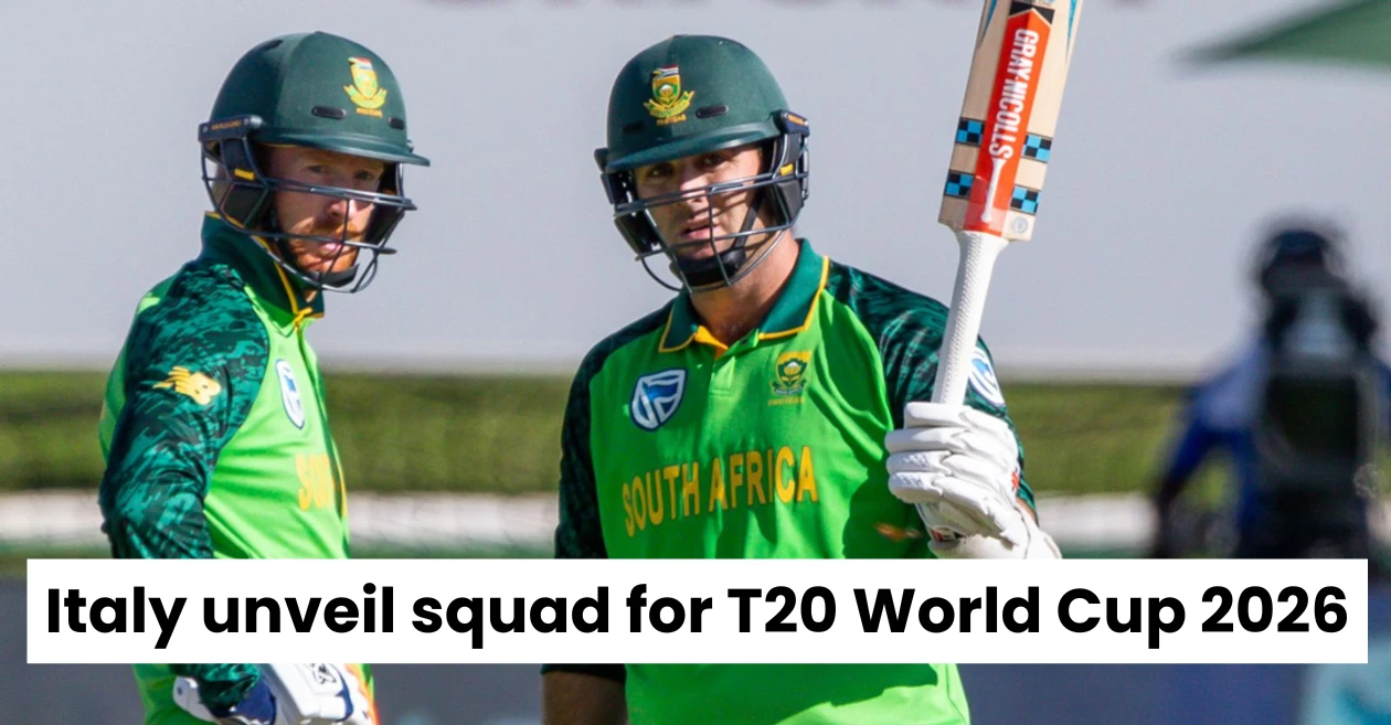 Italy unveil squad for T20 World Cup 2026; include ex-South African batter