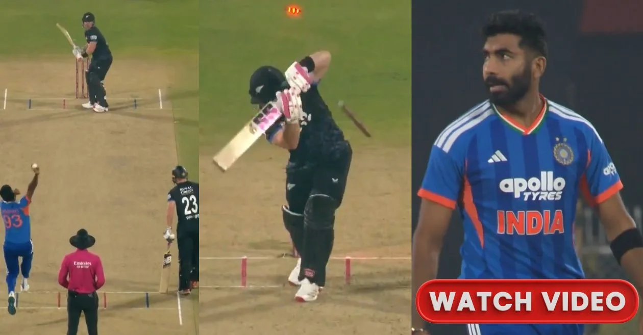 IND vs NZ [WATCH]: Jasprit Bumrah’s unplayable seed cleans up Tim Seifert during 3rd T20I in Guwahati