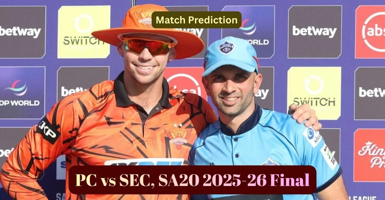 PC vs SEC, SA20 2025-26 Final, Match Prediction: Who will win today’s game between Pretoria Capitals and Sunrisers Eastern Cape?