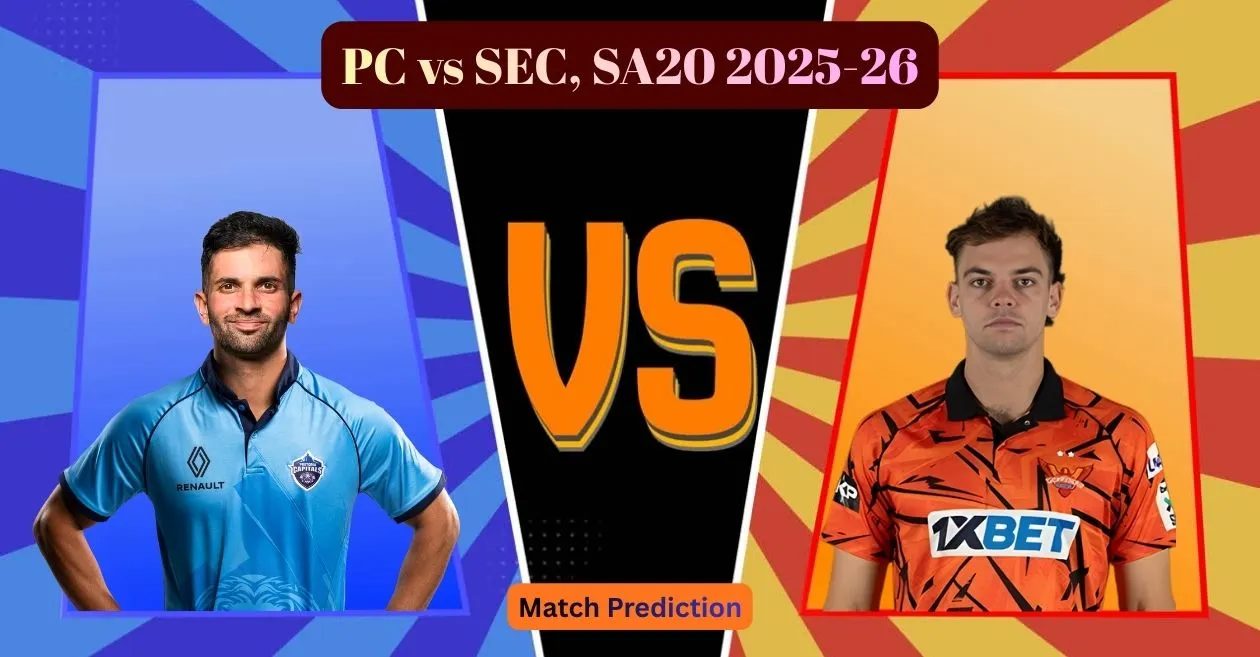PC vs SEC, SA20 2025-26, Match Prediction: Who will win today’s game between Pretoria Capitals and Sunrisers Eastern Cape?