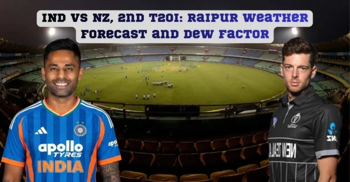 IND vs NZ, 2nd T20I: Raipur Weather Forecast and Dew Factor