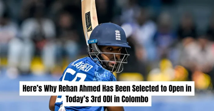 SL vs ENG: Here’s why Rehan Ahmed is opening the innings in today’s 3rd ODI in Colombo