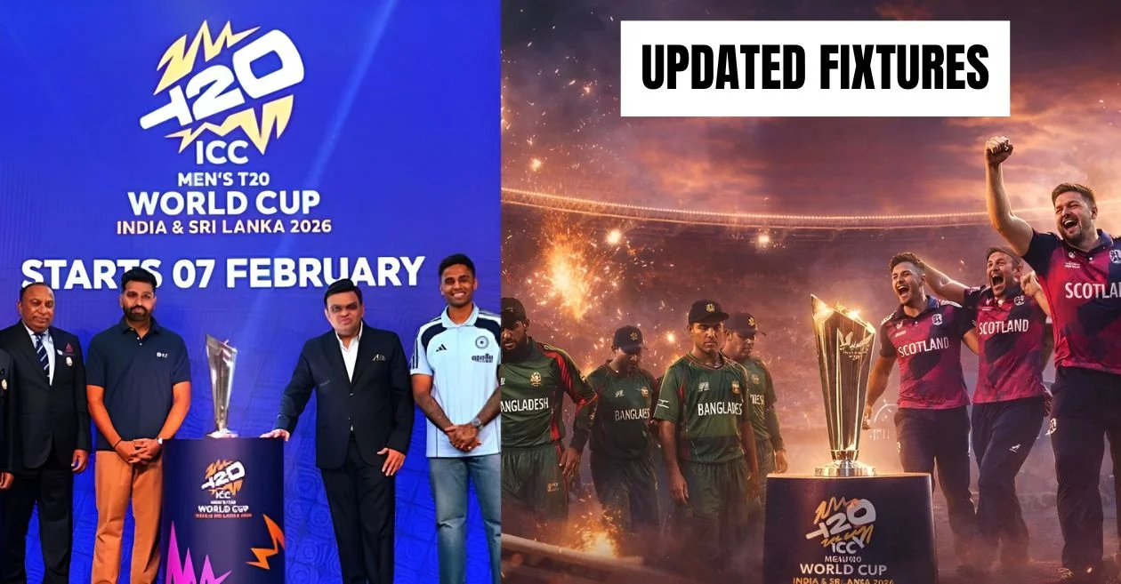 T20 World Cup 2026 Schedule: Updated fixtures released as Scotland replaces Bangladesh