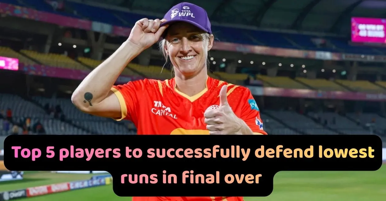Top 5 players to successfully defend lowest runs in final over of WPL matches ft. Sophie Devine