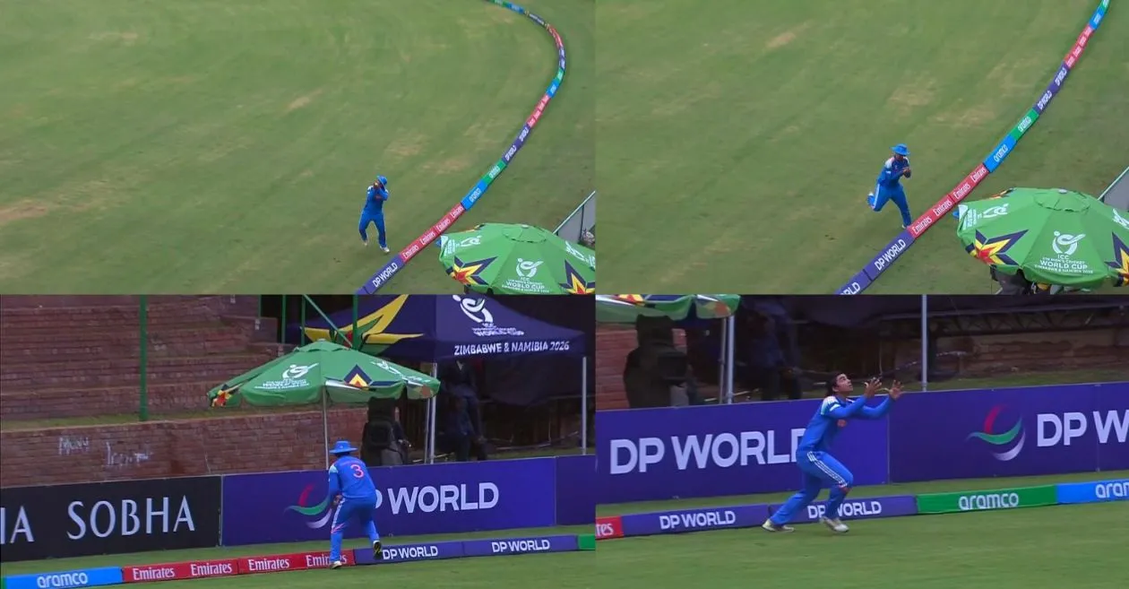 WATCH: Vaibhav Suryavanshi plucks a stunning catch during IND vs BAN clash at U19 World Cup 2026
