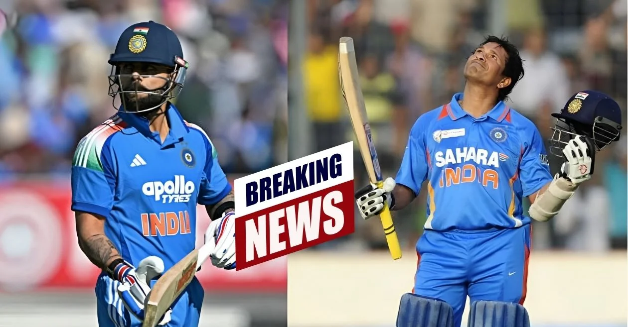 IND vs NZ: Virat Kohli shatters Sachin Tendulkar’s historic record despite quiet outing during 2nd ODI in Rajkot