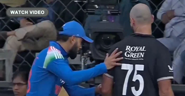 WATCH: Virat Kohli’s playful gesture steals the show after Daryl Mitchell’s ODI century in Indore