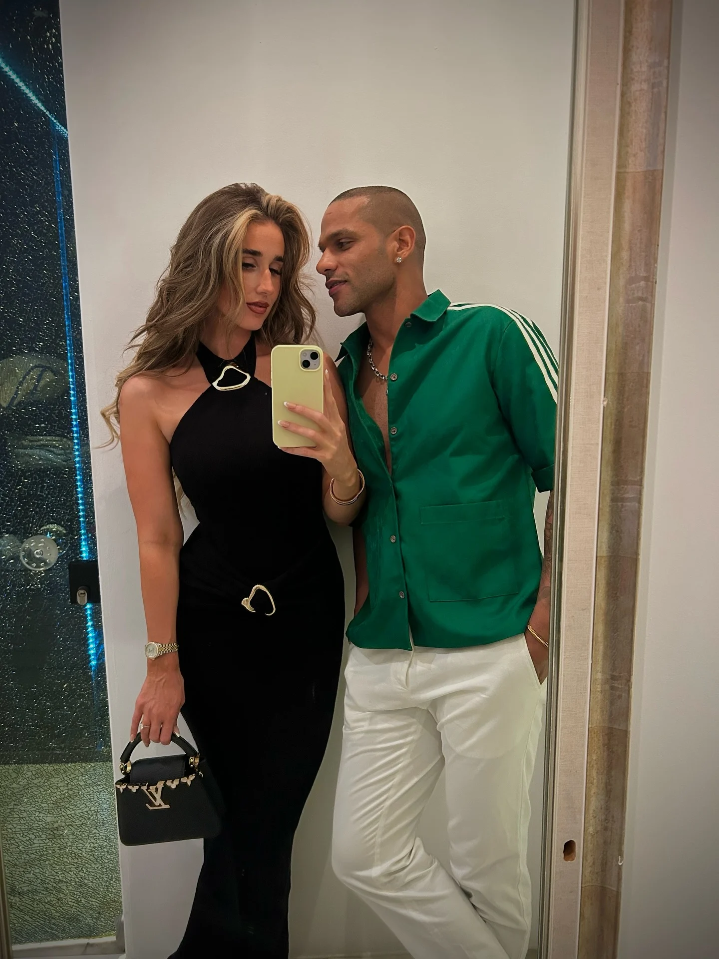 Sophie Shine, Shikhar Dhawan