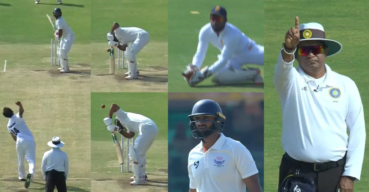 WATCH: Auqib Nabi falls in unusual fashion to Prasidh Krishna in Ranji Trophy Final 2026