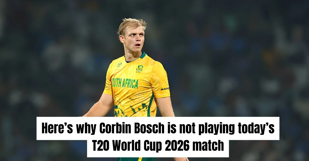 T20 World Cup 2026: Here’s why Corbin Bosch is not playing today’s SA vs AFG match