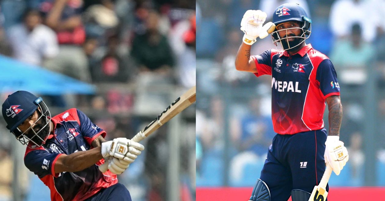 T20 World Cup 2026 [WATCH]: Dipendra Singh Airee anchors Nepal with a thrilling counterattack against West Indies at Wankhede