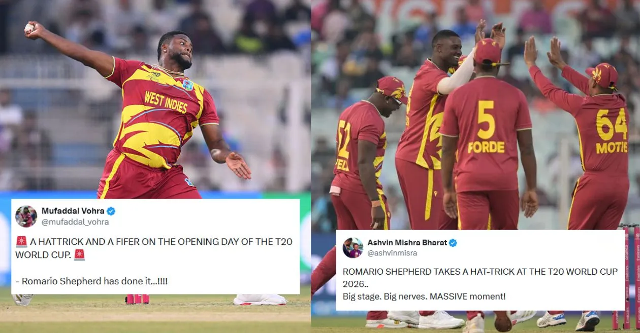 Fans erupt as Romario Shepherd’s hat-trick sparks West Indies’ commanding T20 World Cup triumph over Scotland