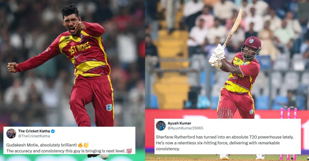 Fans go gaga as Sherfane Rutherford, Gudakesh Motie lead West Indies to an emphatic win over England in T20 World Cup 2026