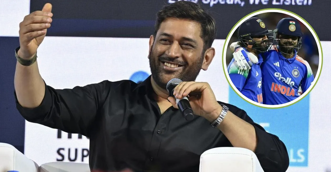 MS Dhoni shares his honest views on Rohit Sharma and Virat Kohli’s ODI World Cup 2027 prospects