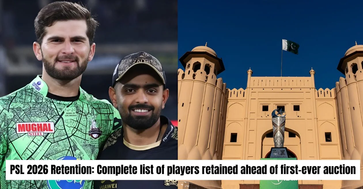 PSL 2026 Retention: From Babar Azam to Shaheen Afridi – Complete list of players retained ahead of first-ever auction