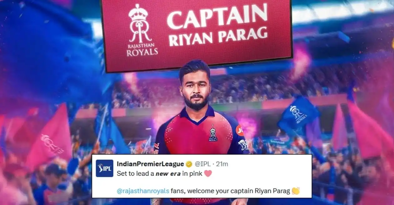 Fans react as Riyan Parag appointed captain of Rajasthan Royals ahead of IPL 2026