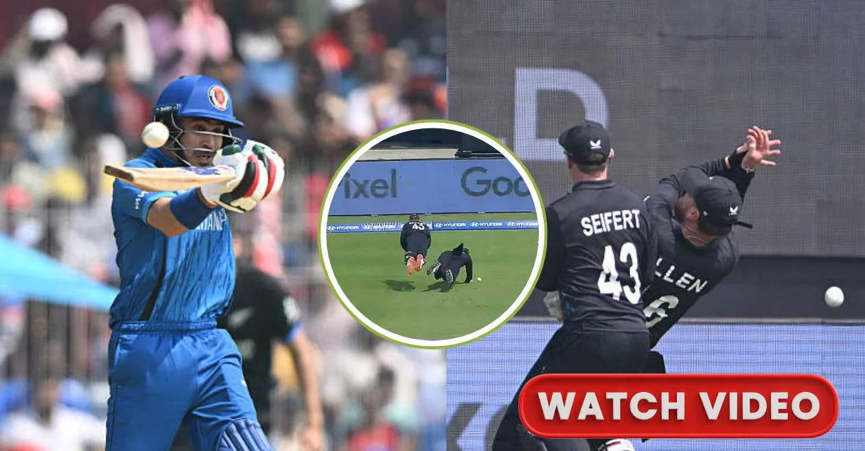 T20 World Cup 2026 [WATCH]: Tim Siefert and Finn Allen’s funny collision leads to Rahmanullah Gurbaz’s lucky escape during NZ vs AGF clash