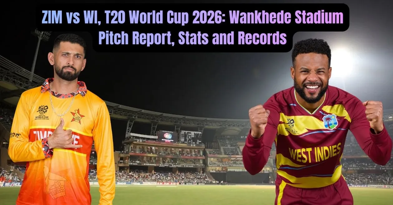ZIM vs WI, T20 World Cup 2026 Super 8: Wankhede Stadium Pitch Report, Stats and Records