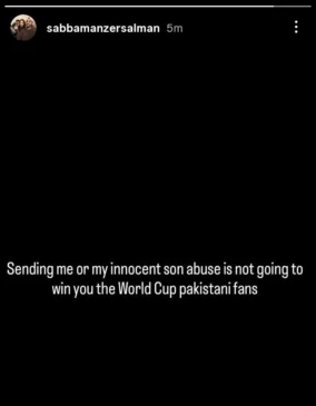 sABBA mANZER Insta story