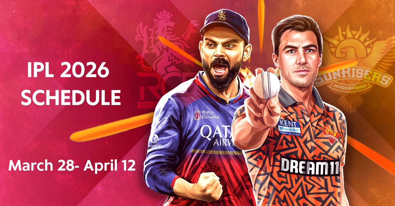 IPL 2026: BCCI announces schedule for the first phase; RCB to take on SRH in the opening contest