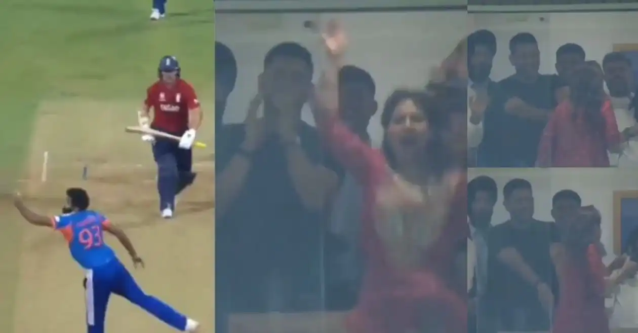 T20 World Cup 2026 [WATCH]: MS Dhoni’s priceless reaction to wife Sakshi’s early celebration during IND vs ENG semi-final goes viral