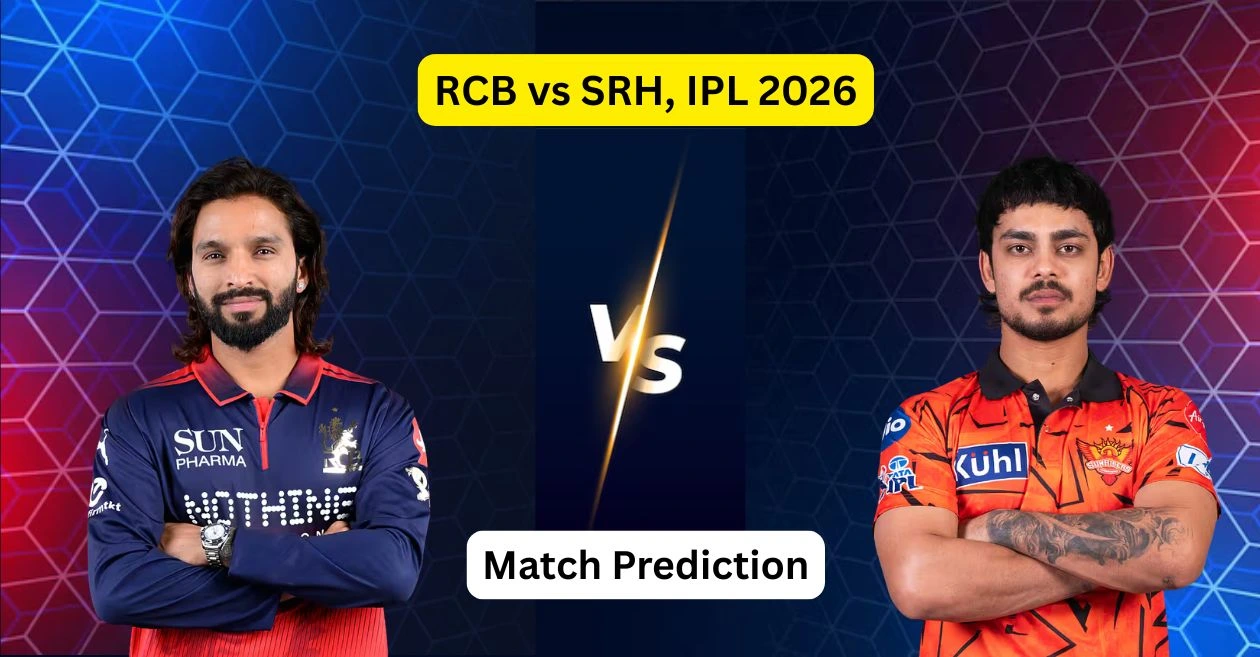 RCB vs SRH, IPL 2026, Match Prediction: Who will win today’s game between Royal Challengers Bengaluru and Sunrisers Hyderabad?