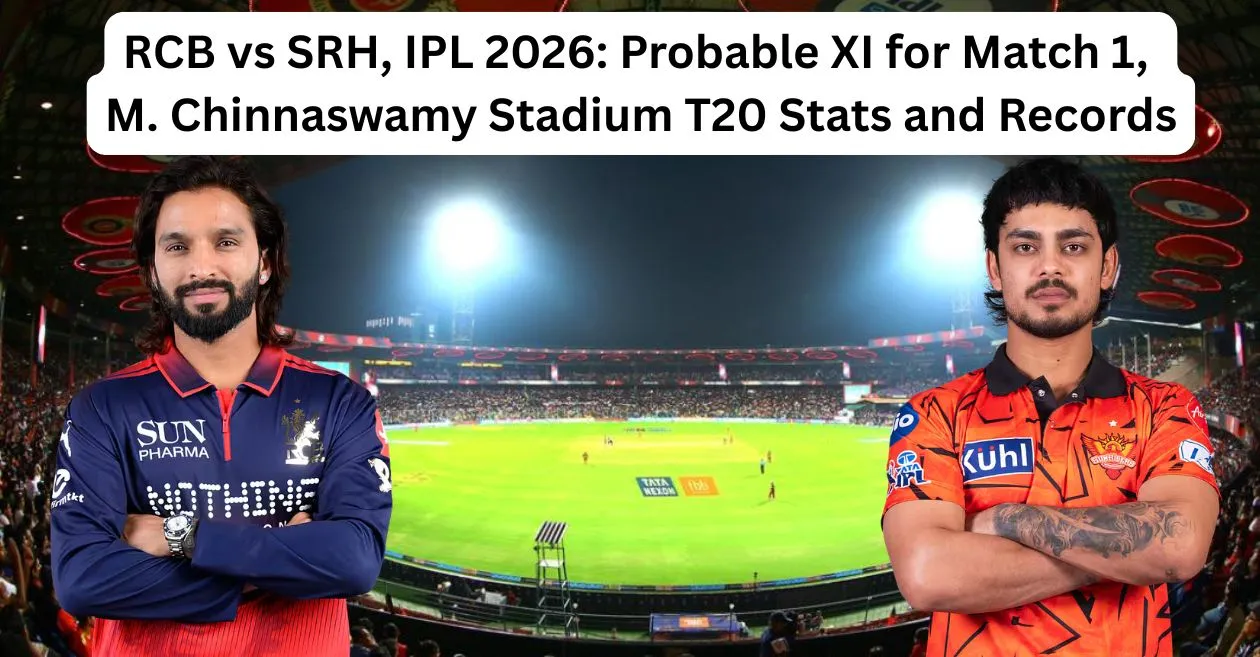 RCB vs SRH, IPL 2026: Probable XI for Match 1, M. Chinnaswamy Stadium T20 Stats and Records