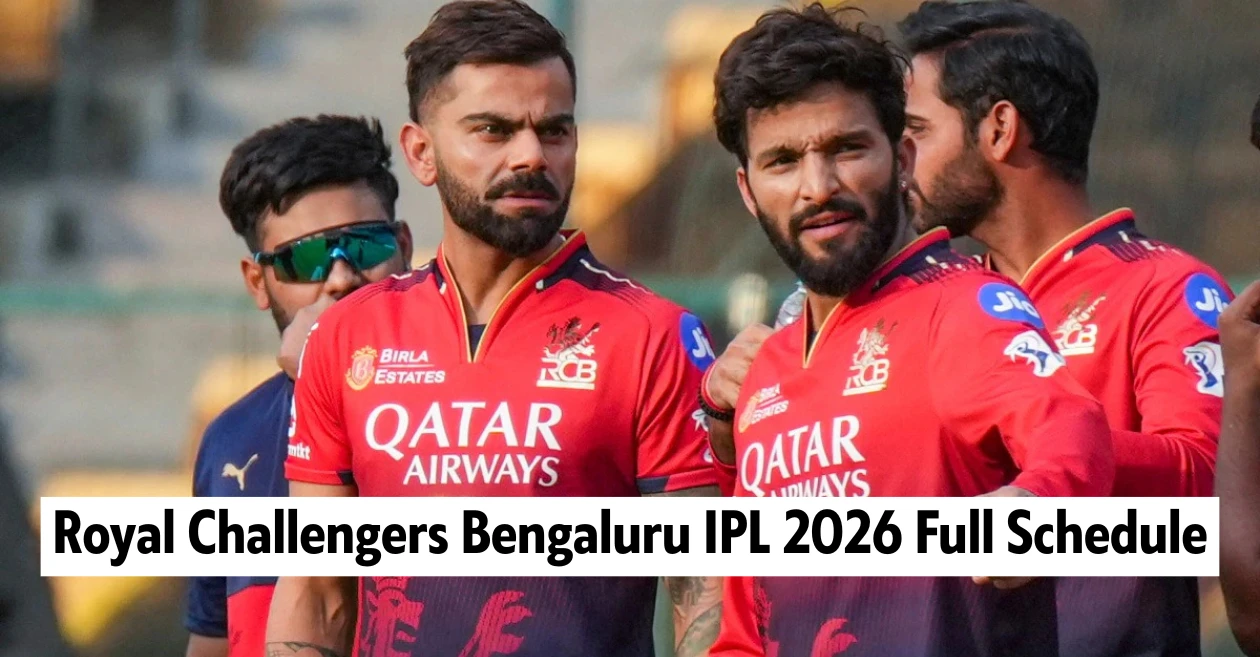 Royal Challengers Bengaluru IPL 2026 Full Schedule: Date, Time & Venues of RCB matches
