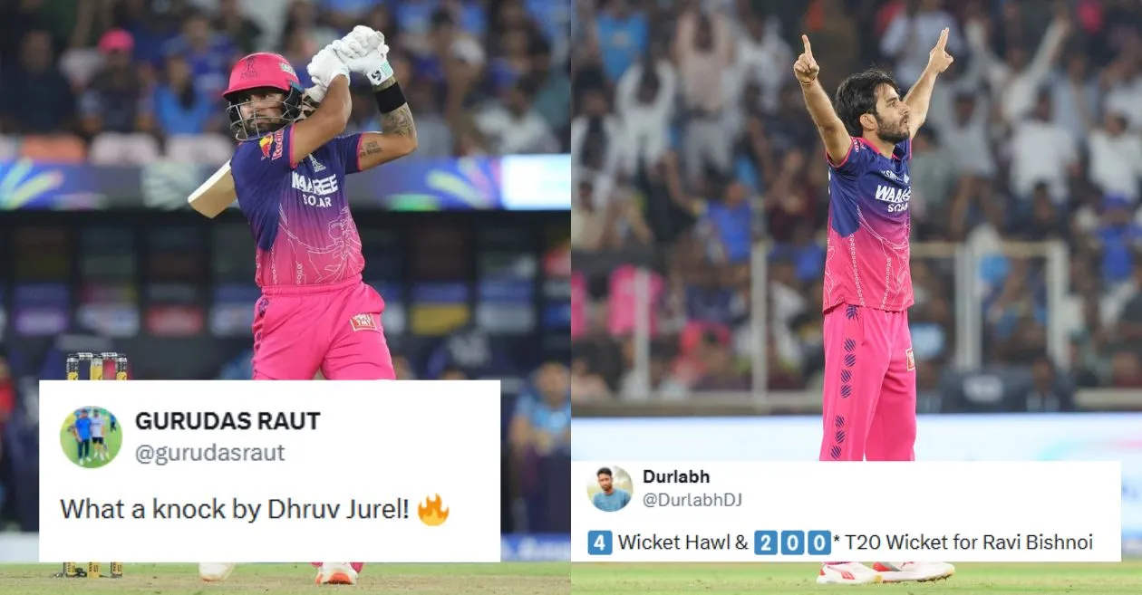 Fans go gaga as Dhruv Jurel’s explosive innings and Ravi Bishnoi’s 4-wicket haul humble Gujarat Titans in IPL 2026 thriller