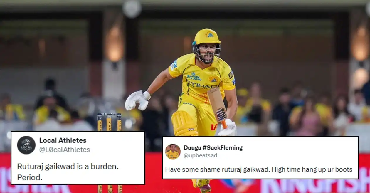 IPL 2026: Fans slam Ruturaj Gaikwad as CSK skipper’s lean patch continues in the clash against DC