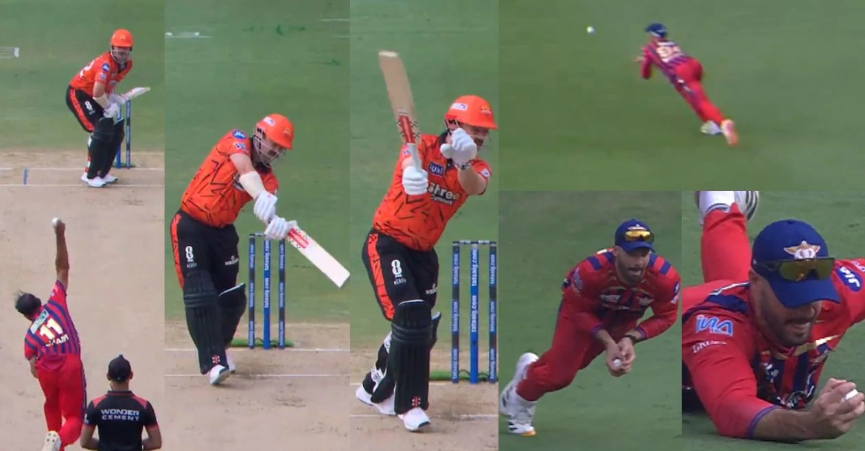 IPL 2026 [WATCH]: Flying Aiden Markram plucks a stunner to remove Travis Head in SRH vs LSG showdown