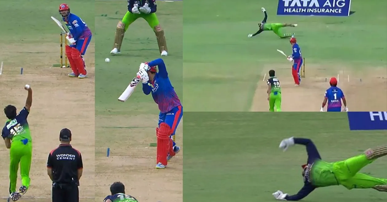 IPL 2026 [WATCH]: Flying Jitesh Sharma grabs a screamer to remove Sameer Rizvi during RCB vs DC encounter