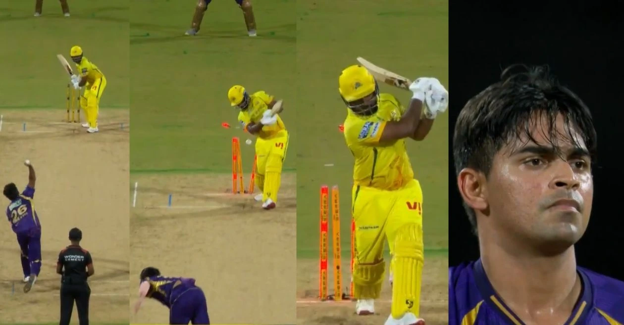 IPL 2026 [WATCH]: Kartik Tyagi bowls an absolute ripper to get rid off Sanju Samson during CSK vs KKR clash