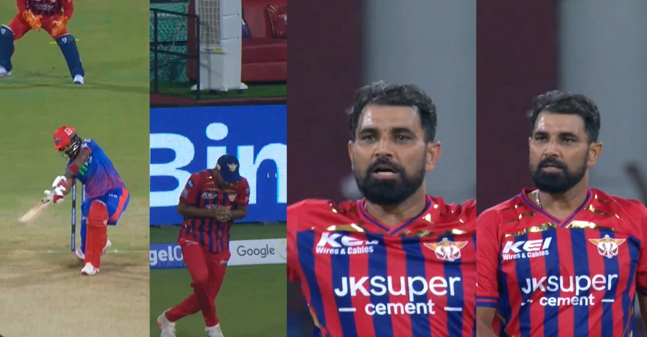 IPL 2026 [WATCH]: Mohammed Shami gets pumped up after removing KL Rahul for a golden duck in LSG vs DC clash